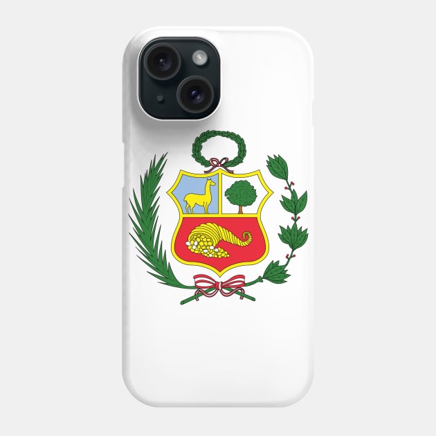 Peru - Escudo Peruano - Peru Coat of arm Phone Case by verde