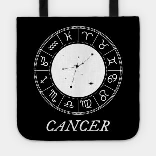 Cancer Zodiac Sign Design With Constellation Tote