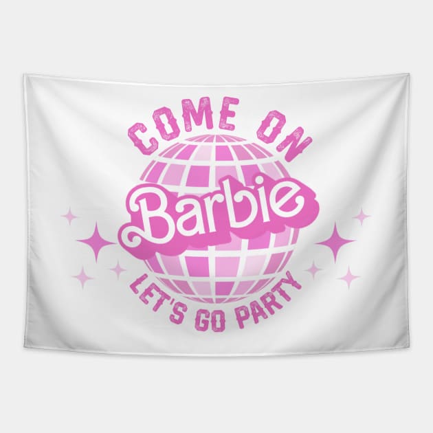 Come On Let's Go Party - Disco Ball Tapestry by LopGraphiX