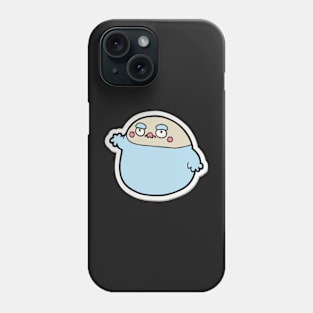 Discover The Funny Tiny Chick with Big Paunch Sticker Phone Case