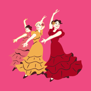 Women dance flamenco. T-Shirt