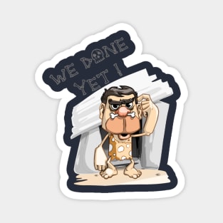 quarantine Cave man 2020 Magnet