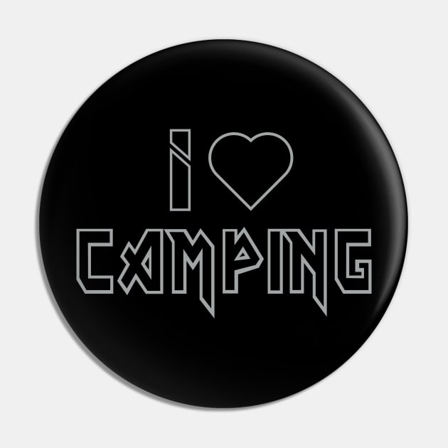 I Love Camping Apparel and Accessories Pin by bahama mule