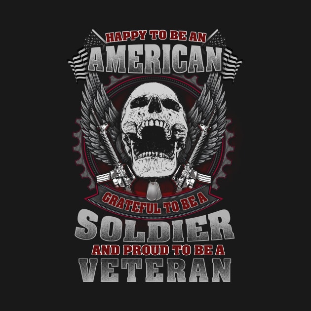 U.S Soldier Veteran military gift patriotic army T-Shirt by LutzDEsign