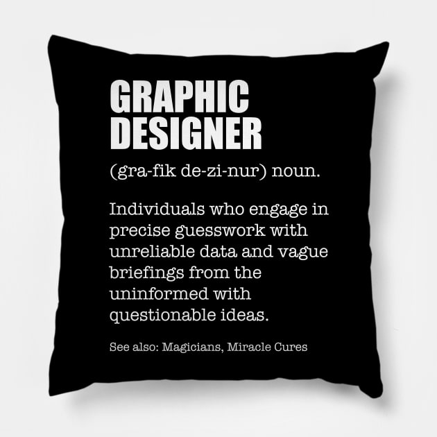 Design Ninja Graphic Designer Funny Dictionary Definition Pillow by star trek fanart and more