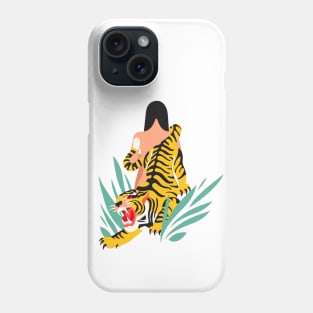 Waking the tiger Phone Case