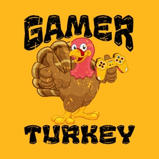 Turkey GAMER Funny Thanksgiving T-Shirt