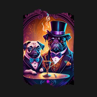 Father and Son Royal Fancy Pugs T-Shirt