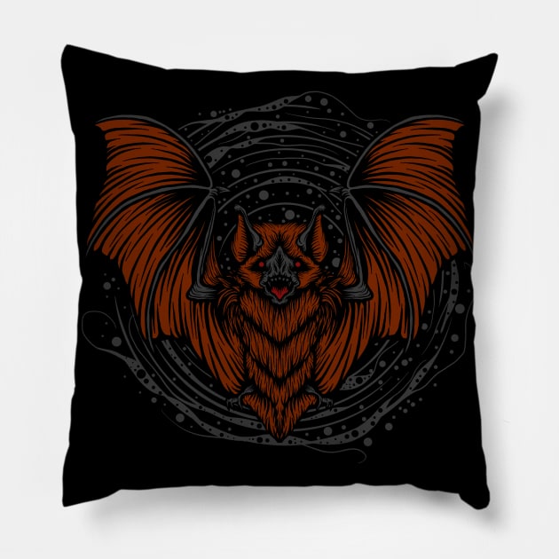 The Dark Night Pillow by Tuye Project