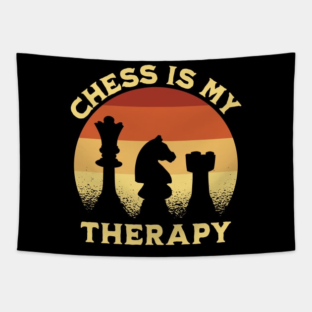 Chess Is My Therapy Tapestry by Stay Weird