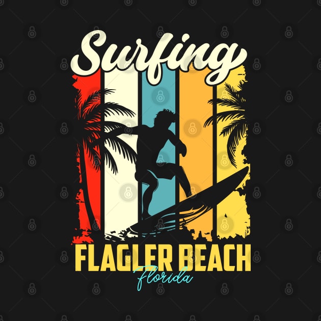 Surfing | Flagler Beach, Florida by T-shirt US