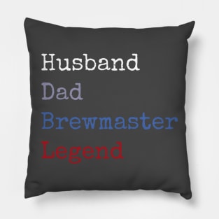 Husband dad brewmaster legend Pillow