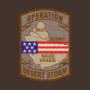 Desert Storm Vintage Badge T-Shirt