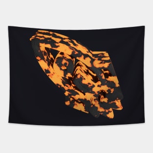 To the Moon - 3D - Magma Tapestry