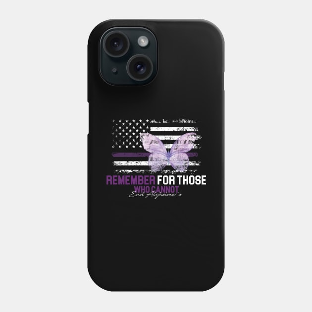 Remember For Those Who Cannot Alzheimer's Awareness Dementia Phone Case by GreenSpaceMerch