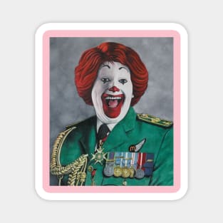 American Ronald | General McDonald | Apocalypse Pop Art | Original Oil Painting Created in 2020 by Tyler Tilley (tiger picasso) Magnet
