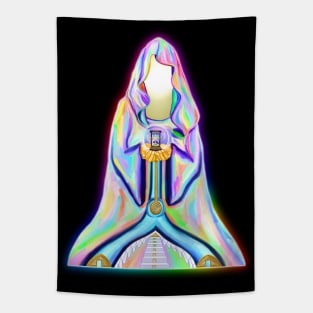 Psychedelic Inner Light Sorceress Fortune Teller Tapestry