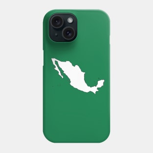 Mexico Map by Basement Mastermind Phone Case