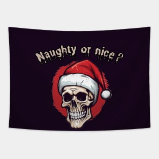 Naughty or nice? Happy Christmas! Santa claus Tapestry