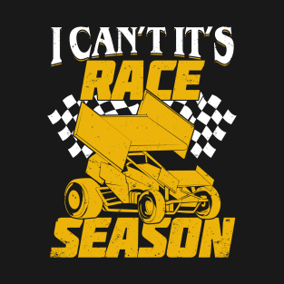 Dirt Track Racing Winged Sprint Car Driver Gift T-Shirt