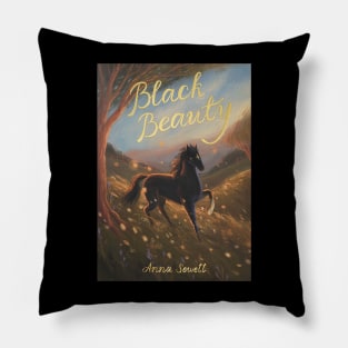 Black Beauty by Anna Sewell Book Cover Pillow