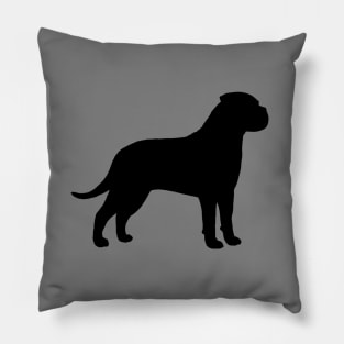 Bullmastiff Silhouette Pillow