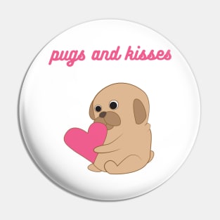 Pugs and Kisses pet design Pin