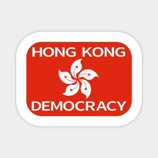 Democracy Hong Kong Flag Magnet