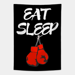 Eat Sleep Boxing Tapestry