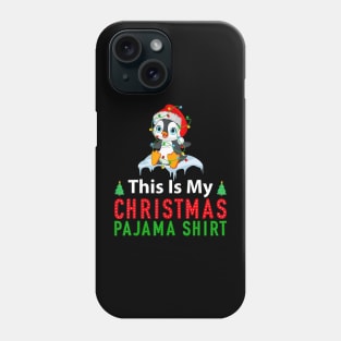 Costume This Is My Christmas Pajamas Penguin Santa Phone Case