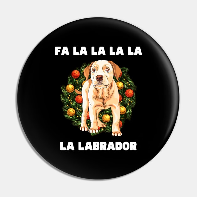 Christmas Dog FaLaLaLaLaLa Labrador Christmas Gift for Dog Lovers Labrador Lovers Funny Christmas Gift Pin by nathalieaynie