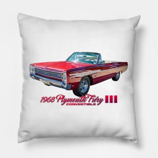 1968 Plymouth Fury III Convertible Pillow