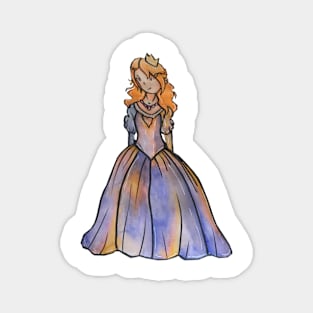 Princess with purple dress Magnet