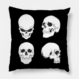 Skulling around - skeleton Pillow