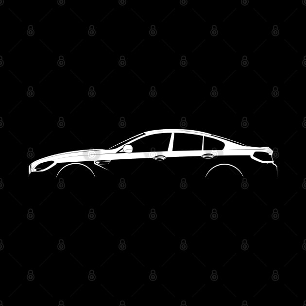 BMW M6 Gran Coupe (F06) Silhouette by Car-Silhouettes