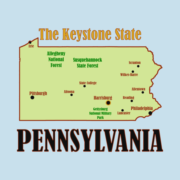 Pennsylvania State Map by Pr0metheus