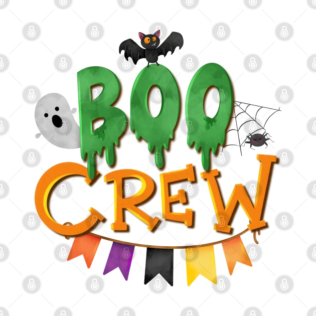 Boo crew cute Halloween by PrintAmor