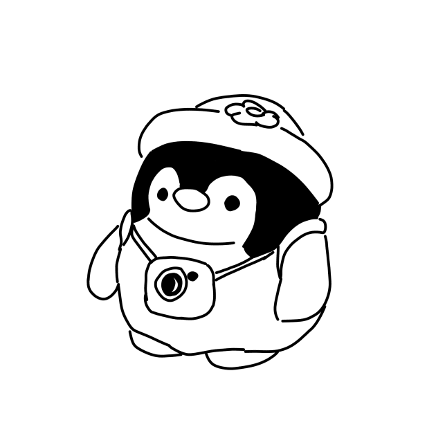 Photographer Penguin by Pupa