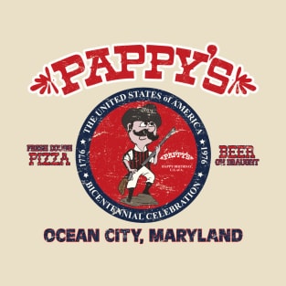 Distressed Pappy's Family Pub Bicentennial T-Shirt