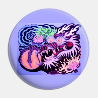 Neon Dragon With 4 Elements Variant 6 Pin