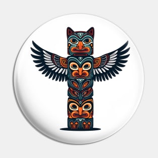 Totem Pole Spirit – Indigenous Art Canada Pin