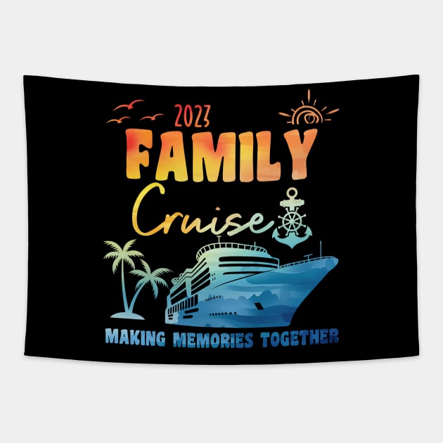 Family Cruise  2023 Tapestry by Xtian Dela ✅