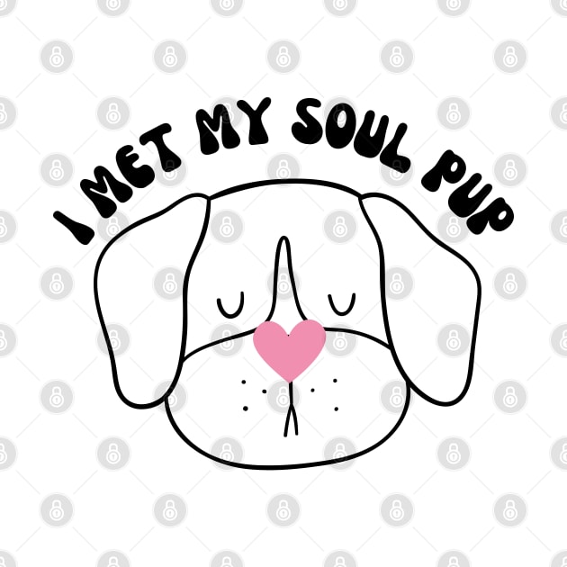 I met my soul pug cute design for the one you love on Valentines day. by Museflash