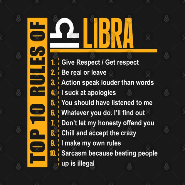 Top 10 Rules Of Libra by little.tunny