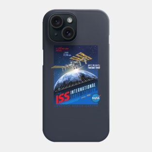 NASA ISS Space Station Johnson Space Center Retro Shirt Phone Case