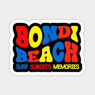 Bondi Beach, Surf Sunsets Memories Magnet