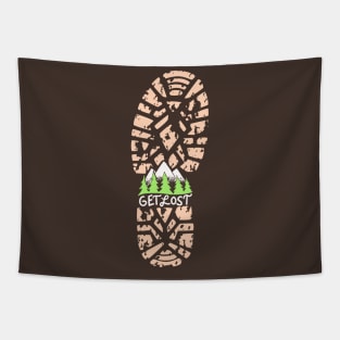 Get Lost - Cool Hiking and Camping Shirts and Gifts Tapestry