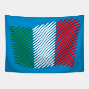 Flag Of Italy / Tricolor (Scribble) Tapestry