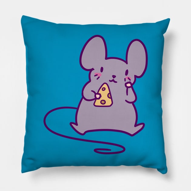 Cheese Mouse Pillow by saradaboru