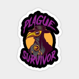 Plague Survivor Plague Doctor Steampunk Epidemiologist Magnet